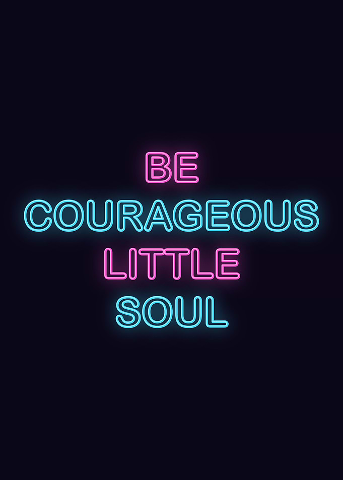Neon Motivation Quote
