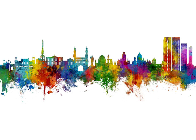 Hyderabad Skyline India