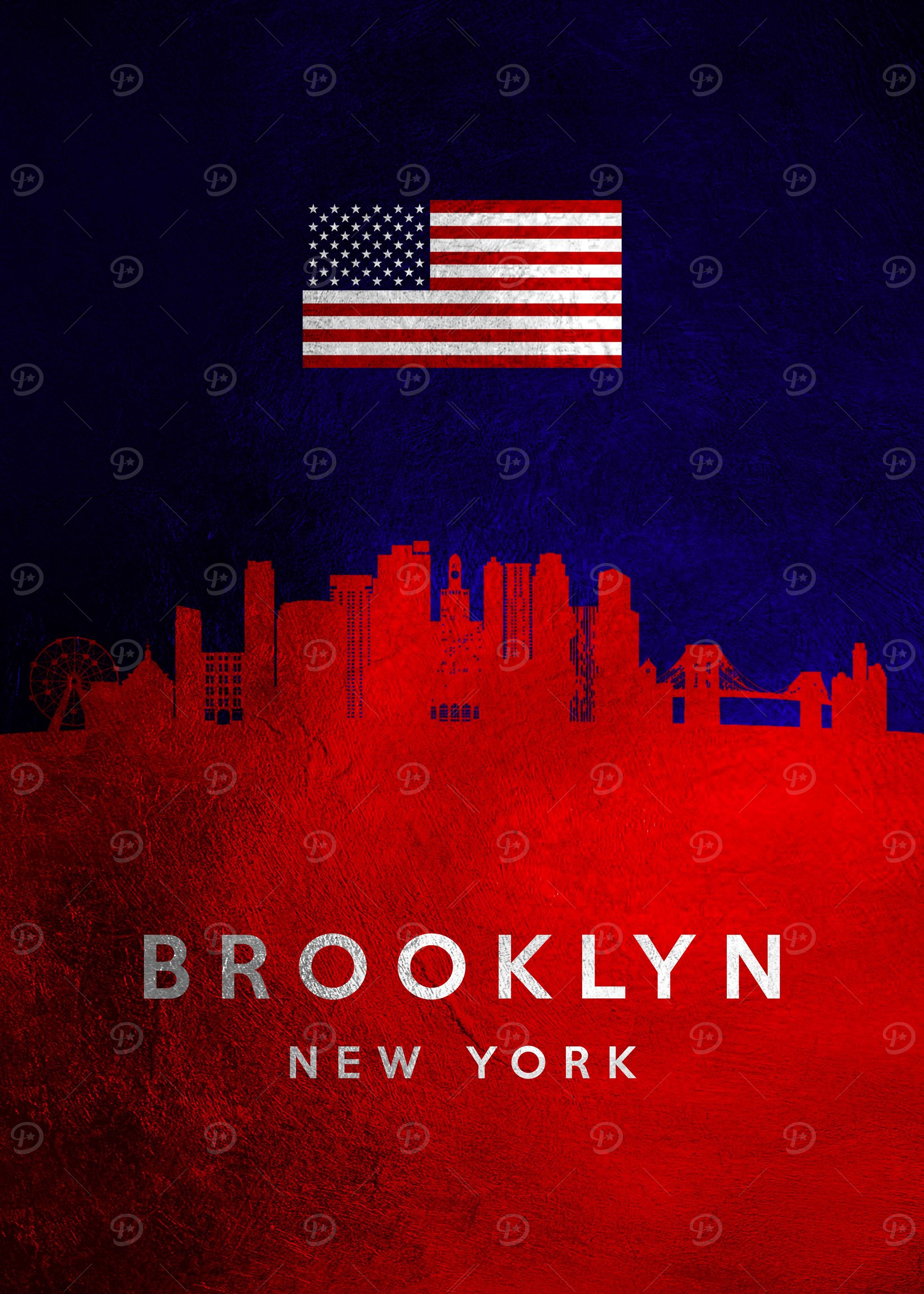 Brooklyn New York Skyline