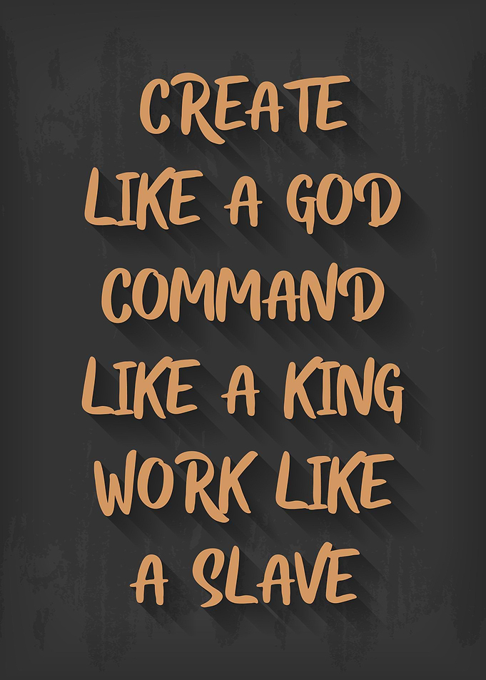 Vintage Motivation Quote