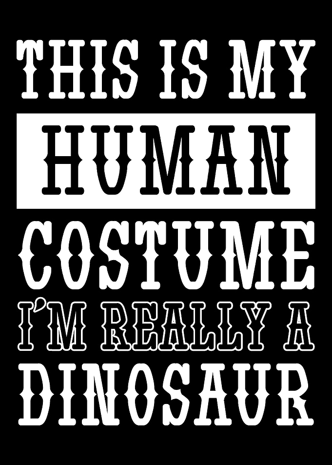 Human Costume Dinosaur Hal
