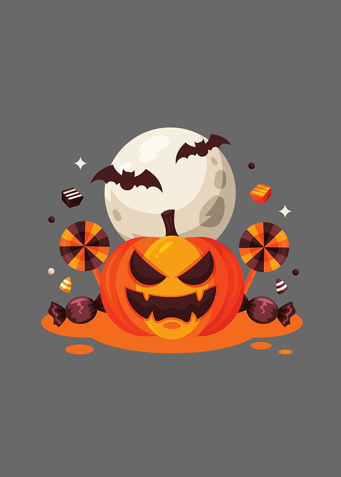 Evil Halloween Pumpkin