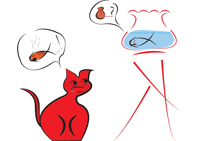 Cat vs Fish