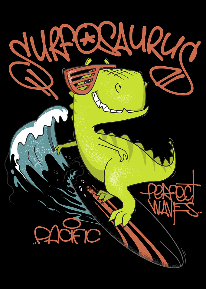 Surfosaurus TRex Surfer
