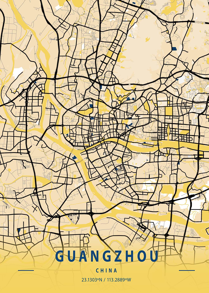 Guangzhou Yellow City Map
