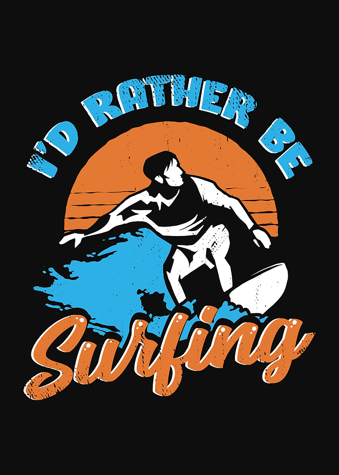 Surfer Surfing Design