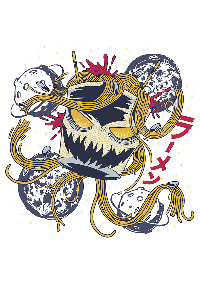 Kaiju Space Ramen Monster