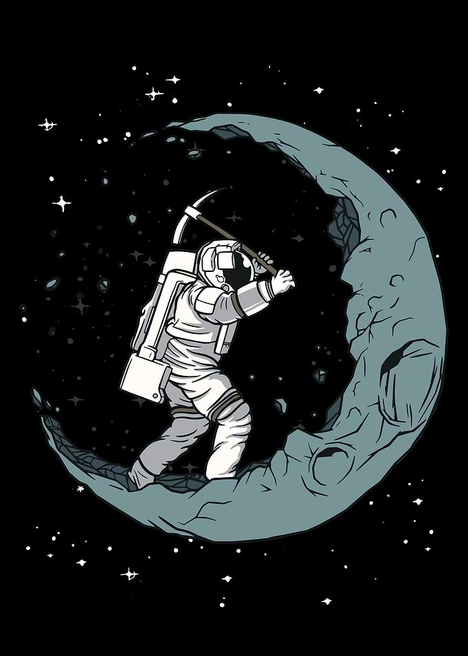 Astronaut Dismantles Moon