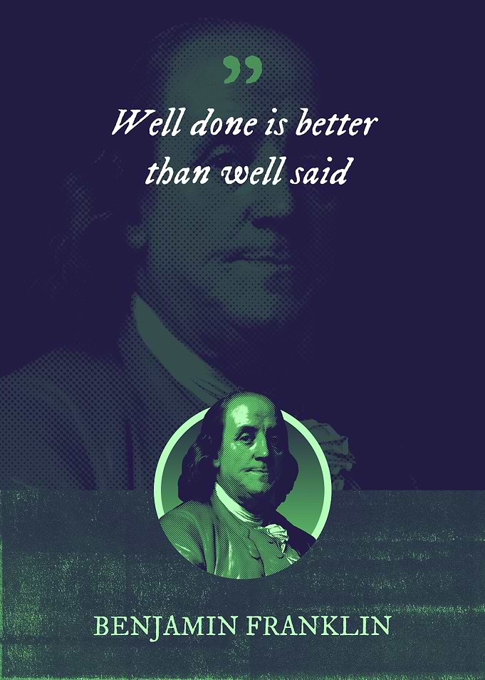 Well done is better than