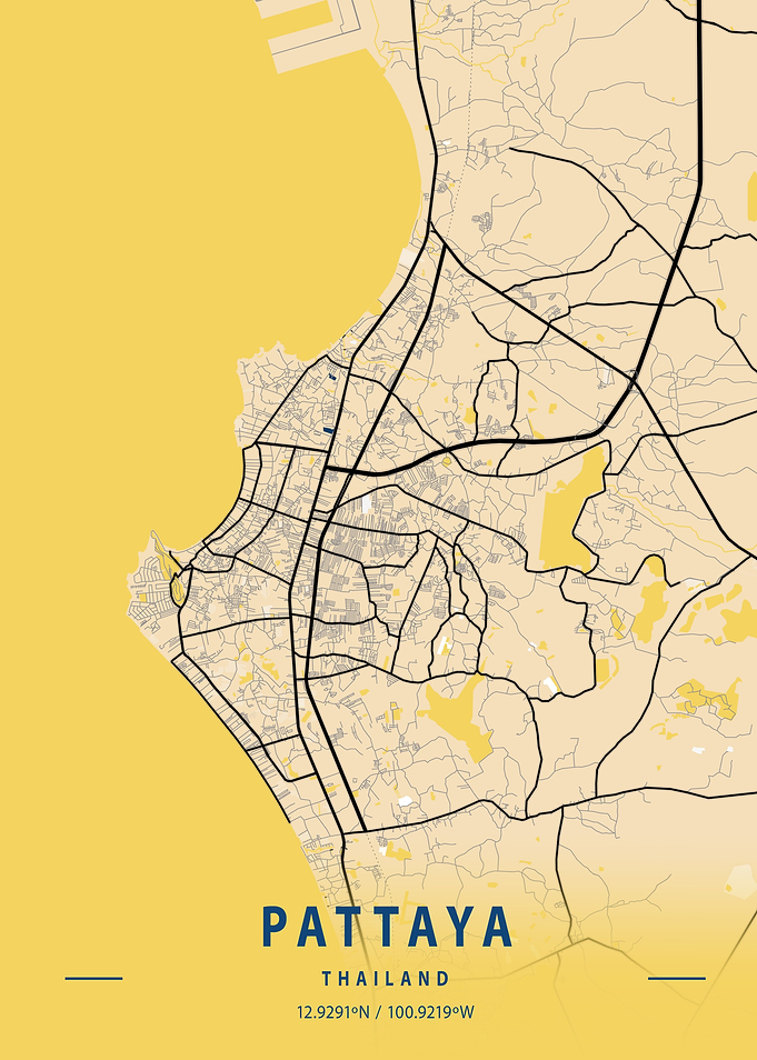 Pattaya Yellow City Map