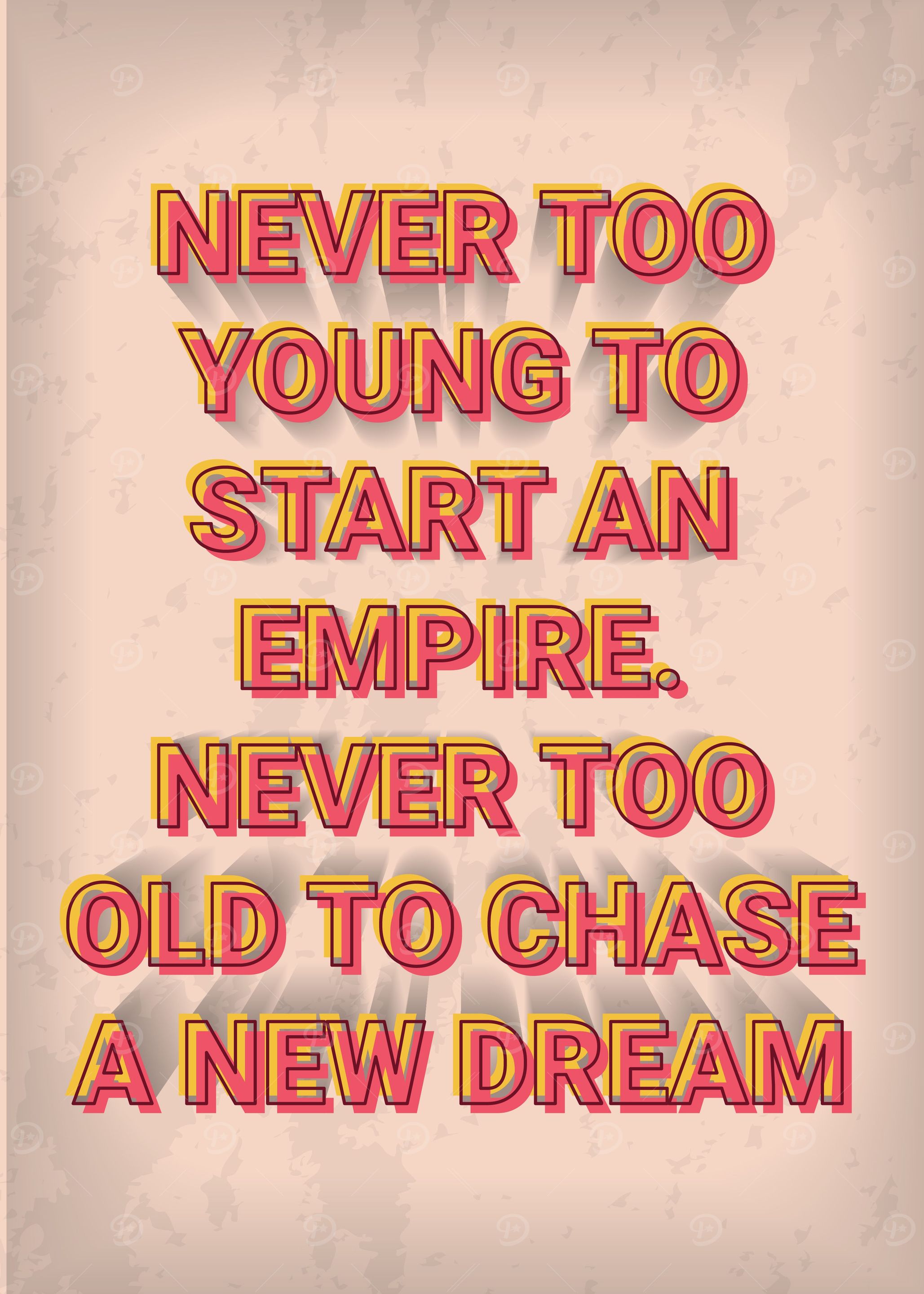 Vintage Motivation Quote