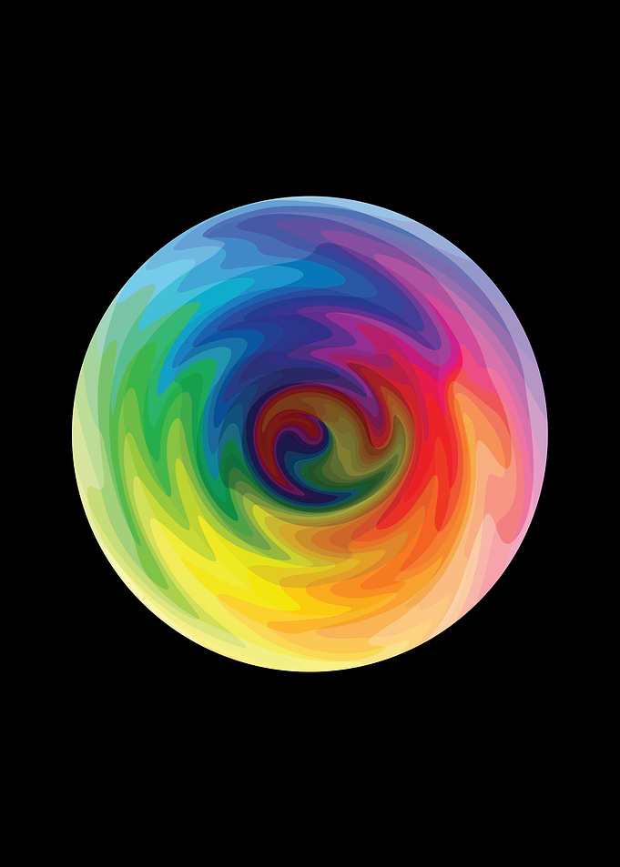 Colorful Rainbow Swirl