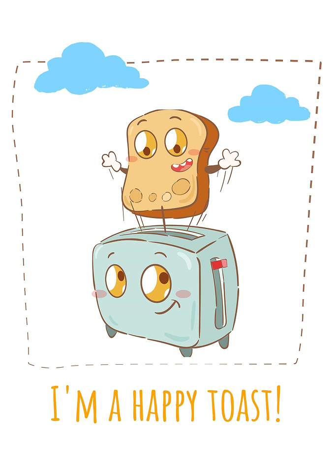 Im a Happy Toast Bread