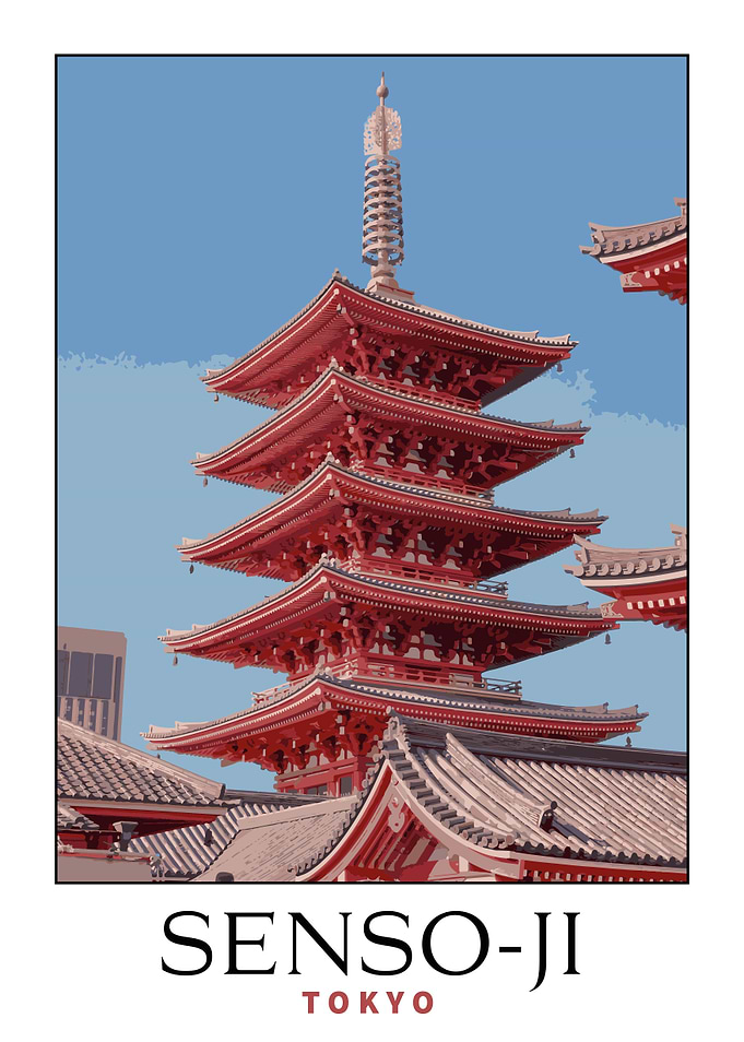 Senso Ji Travel Poster