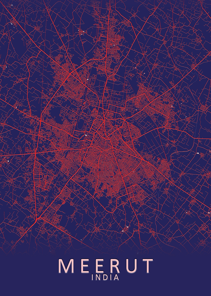 Meerut India City Map