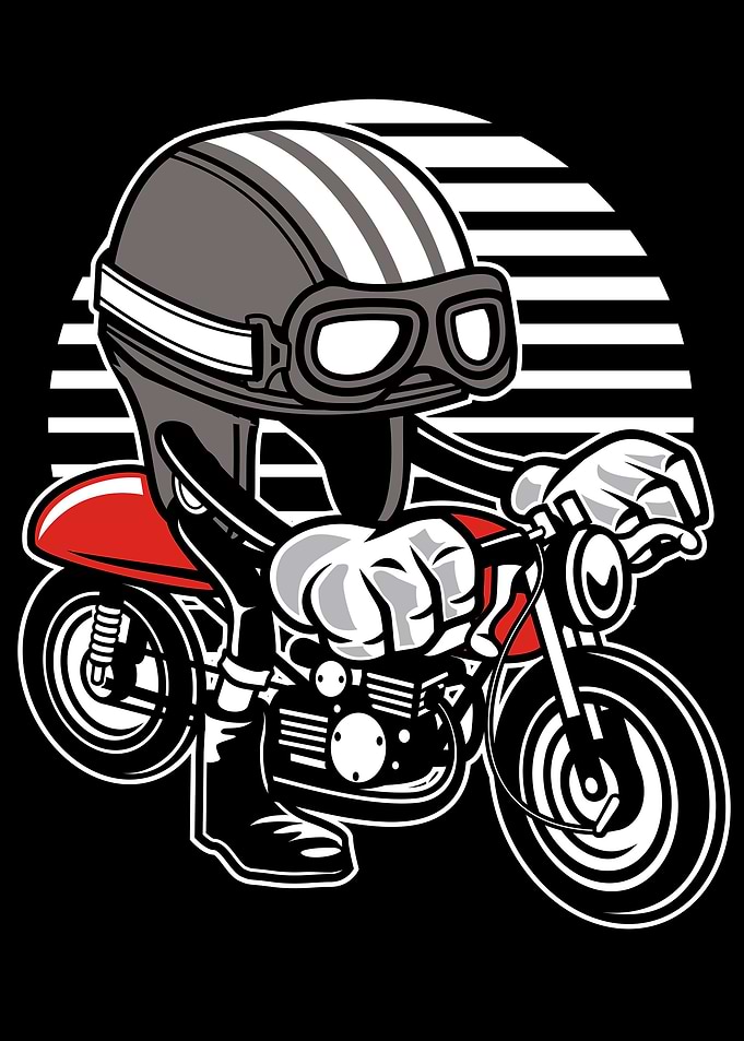 Retro Caferacer Helmet