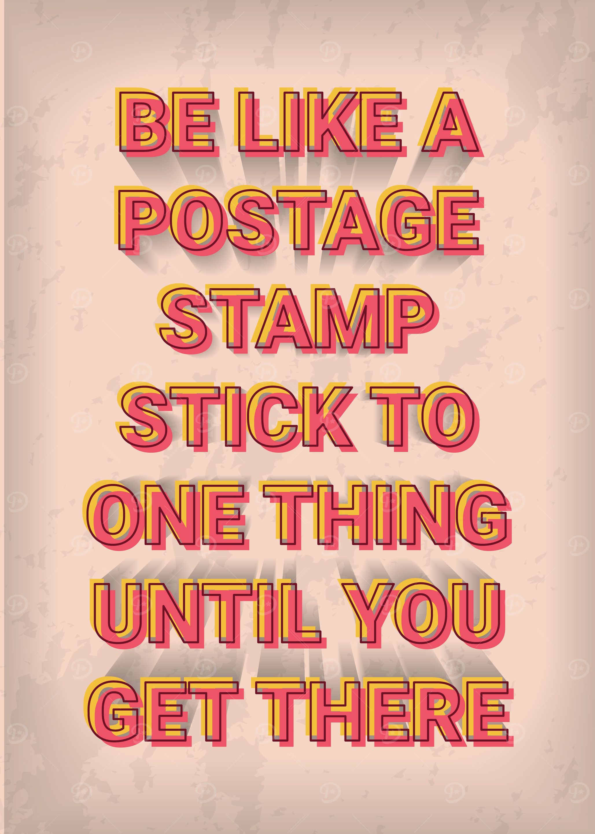 Vintage Motivation Quote