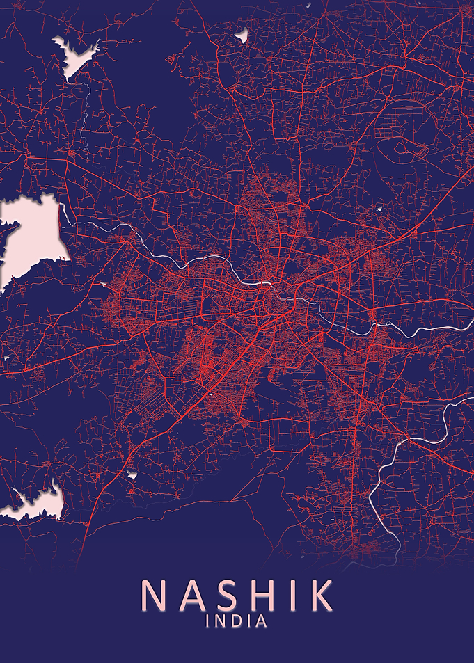 Nashik India City Map