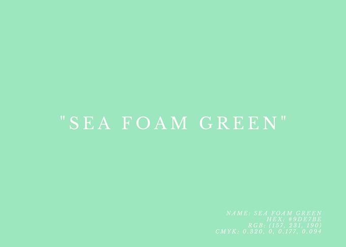 Sea Foam Green