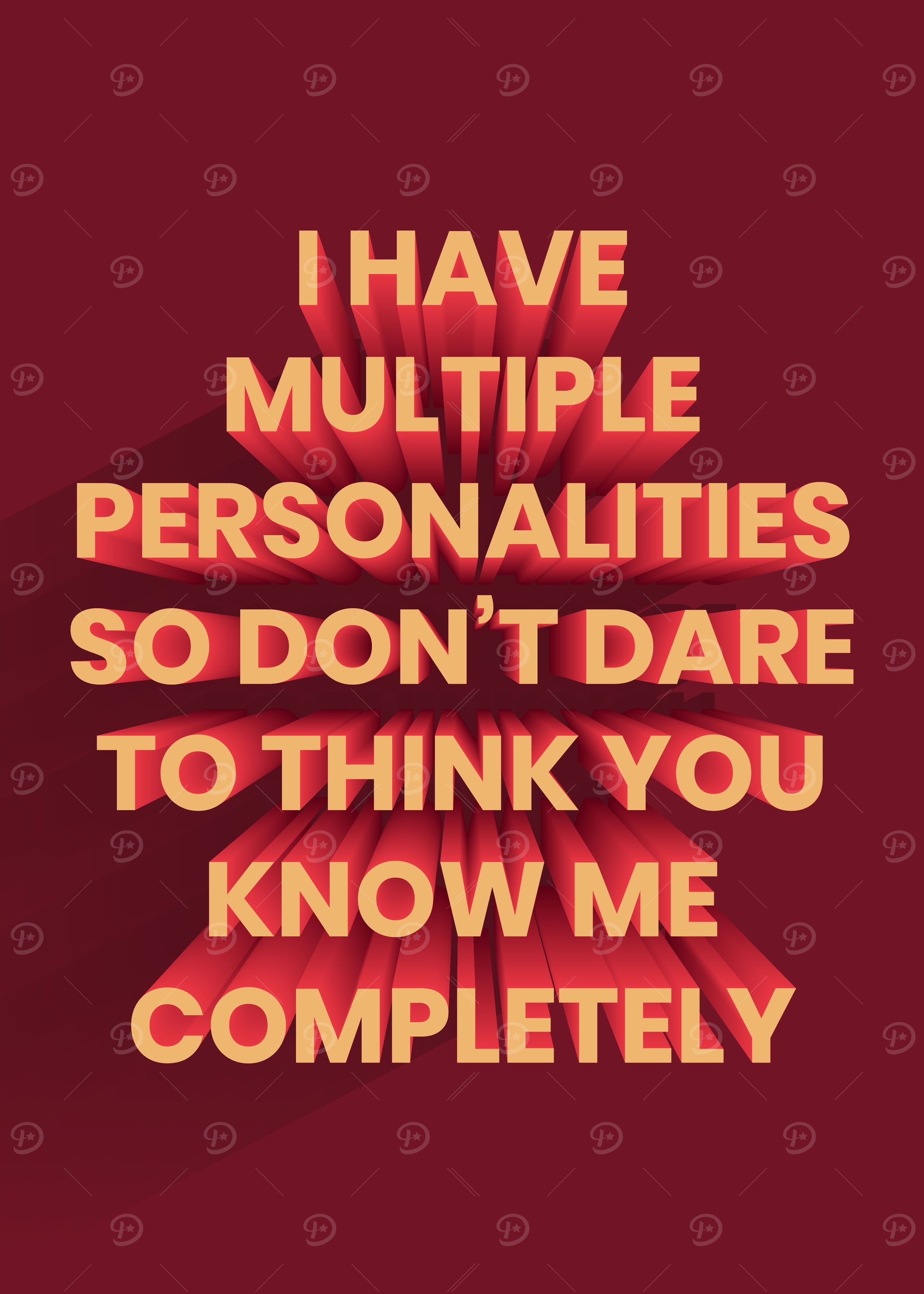 3D Motivation Quote