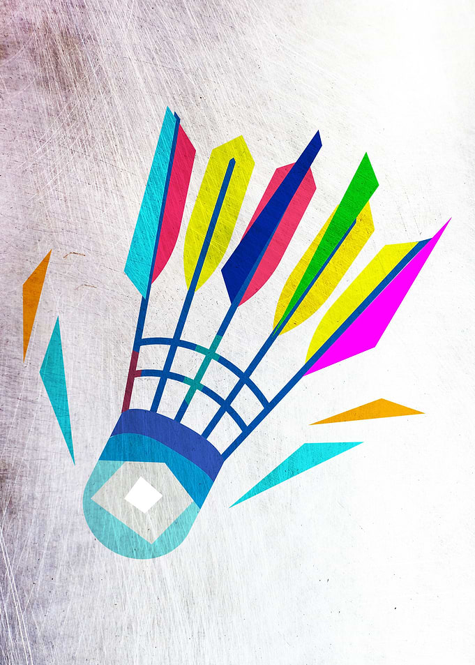 Badminton Abstract Art