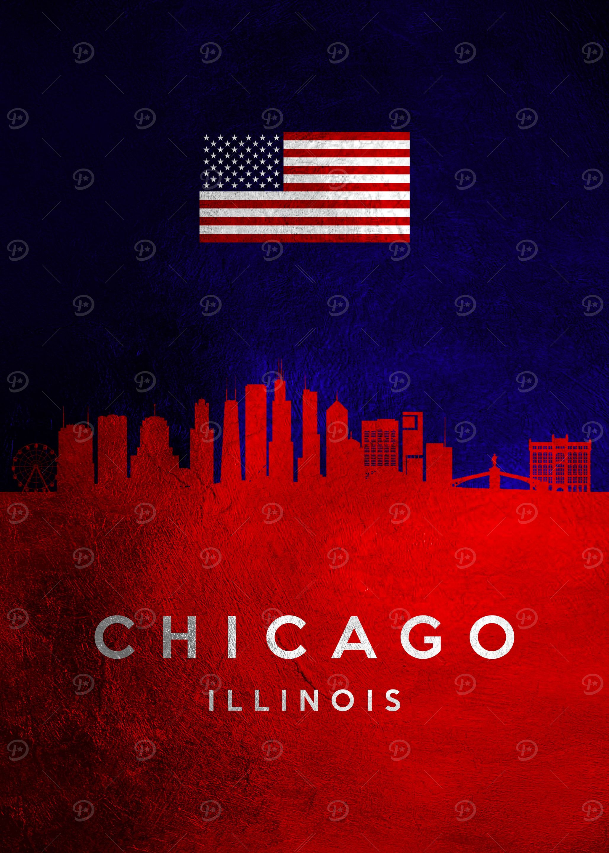 Chicago Illinois Skyline