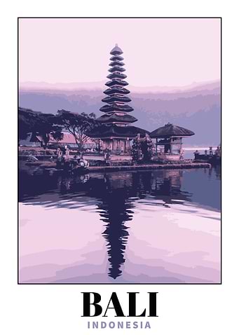 Bali Travel Poster