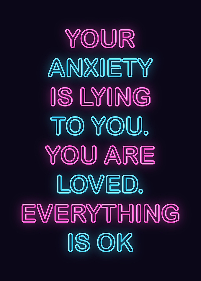 Neon Motivation Quote