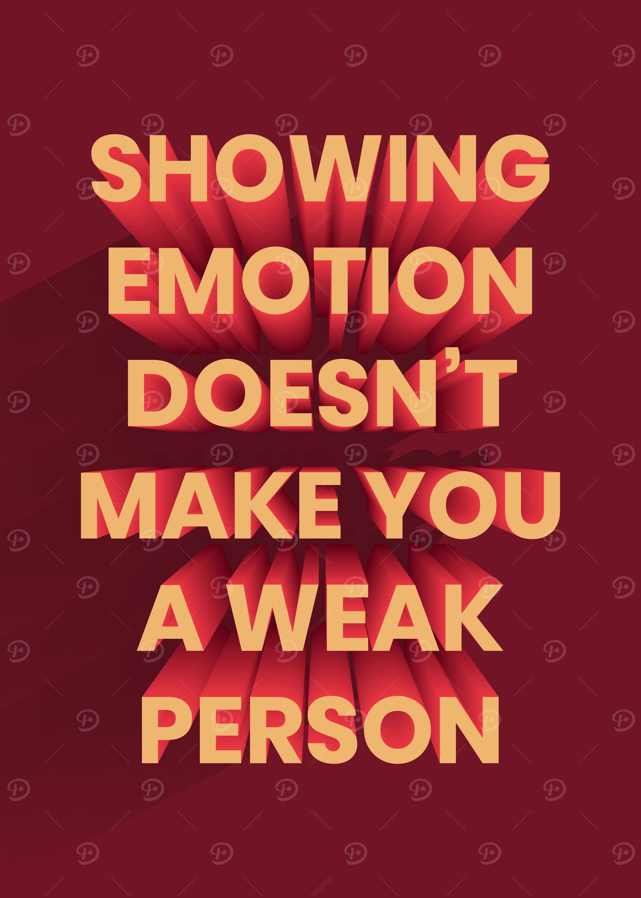 3D Motivation Quote
