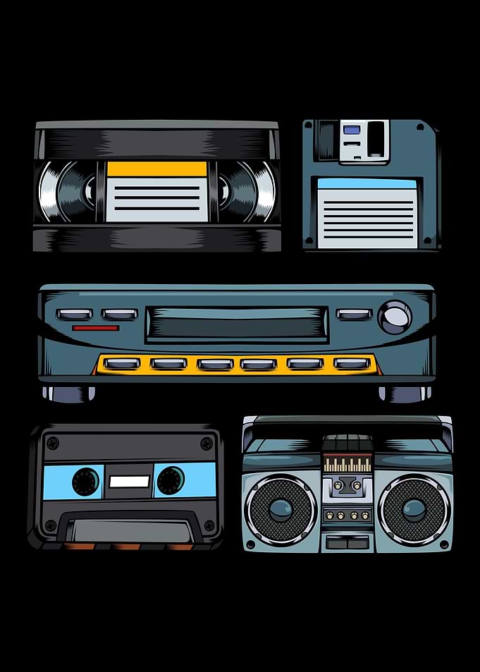 90s Style Retro Vintage O