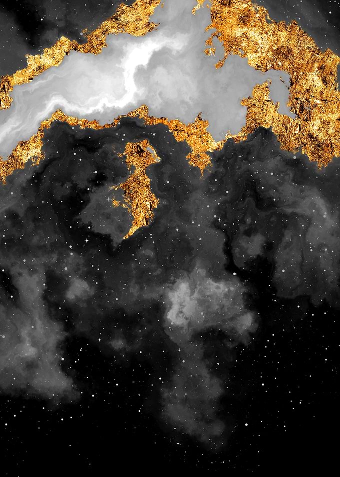 100 Starry Nebulas B and W