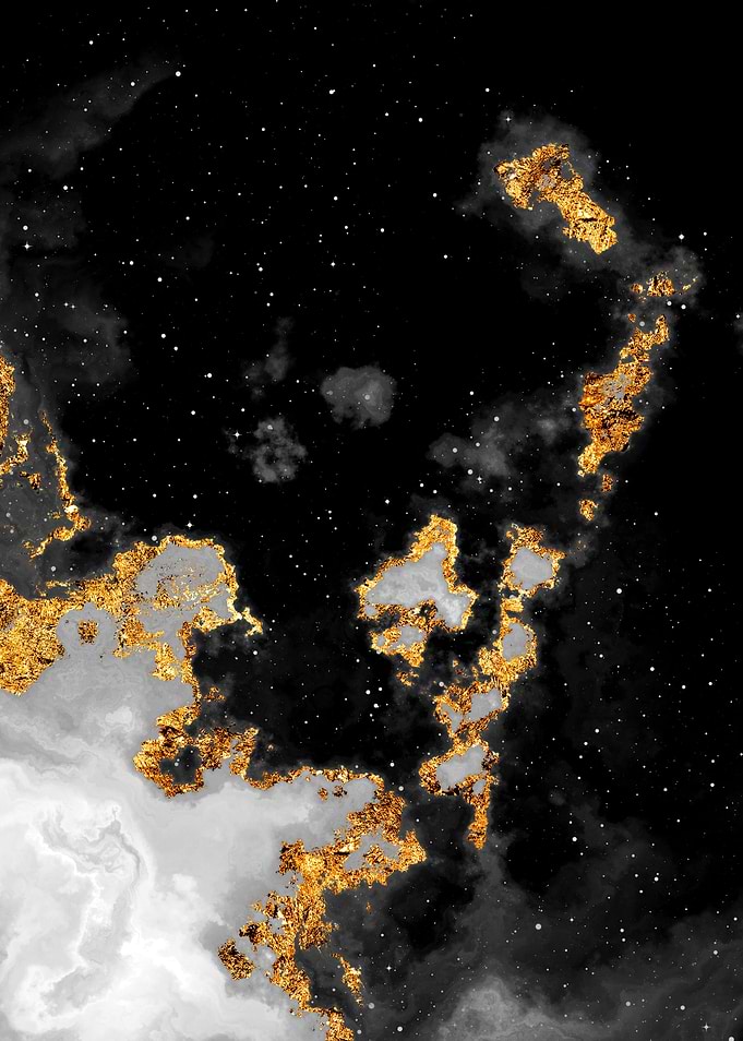 100 Starry Nebulas B and W
