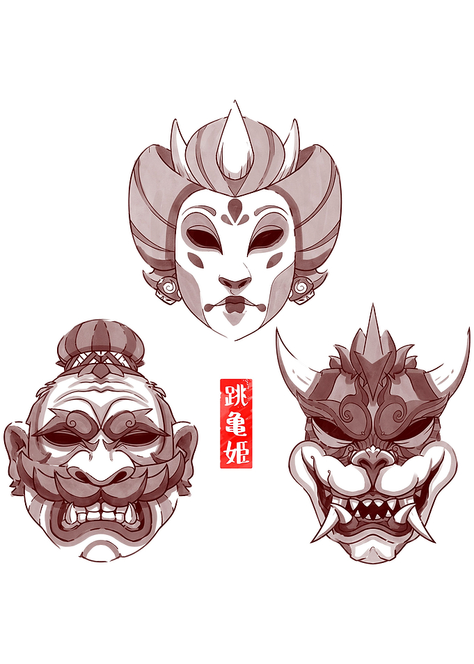 SumiE Mario Bowser Peach