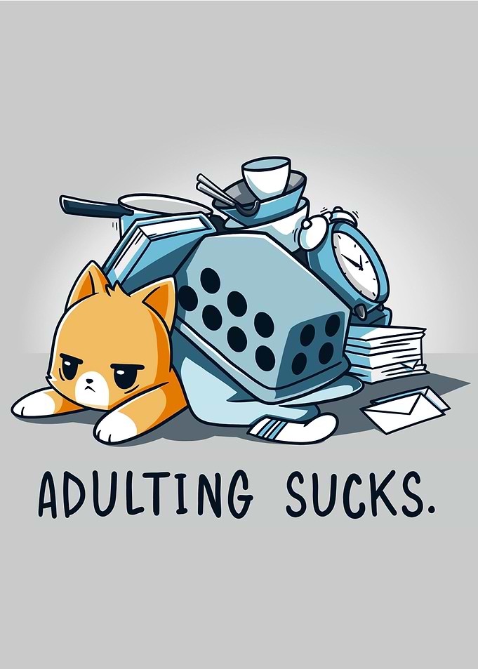 Cute Adulting Cat Quote