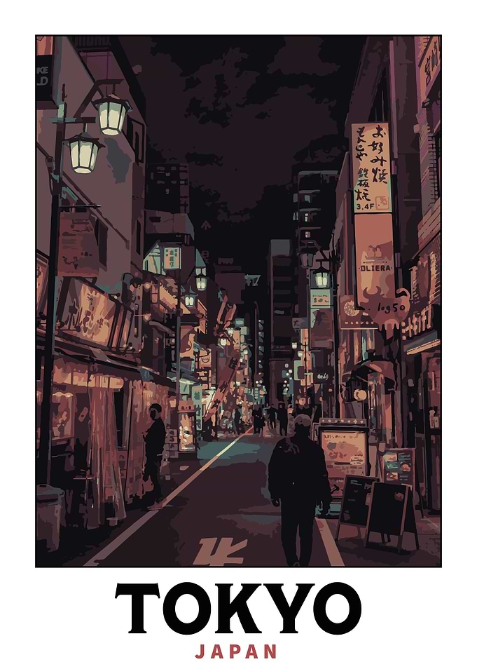 Tokyo Travel Poster