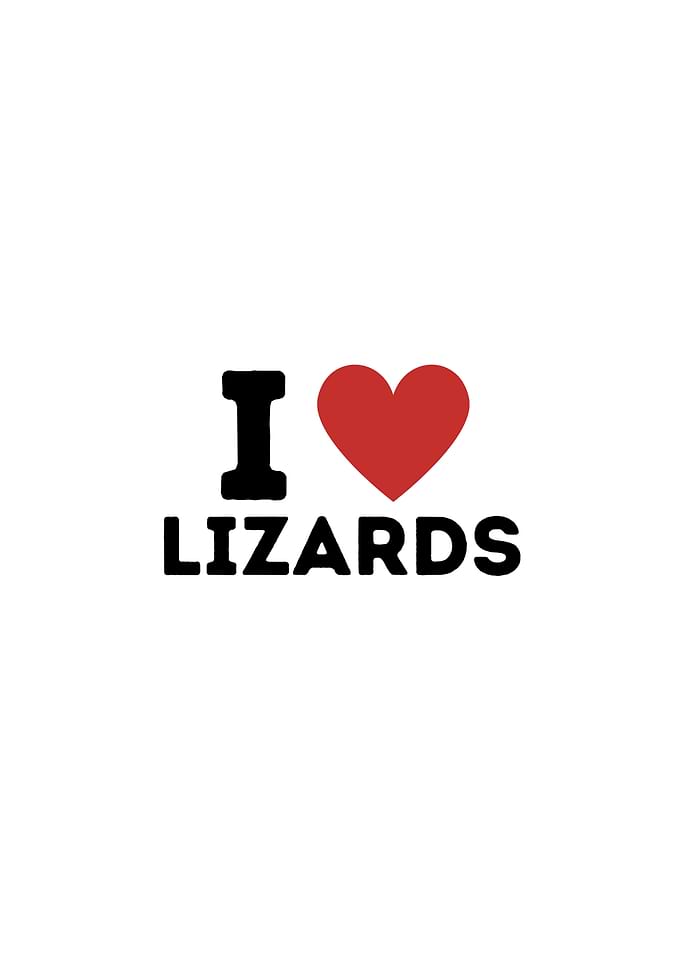 I Love Lizards Simple