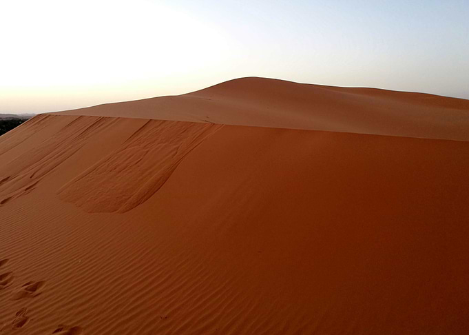 Dunes around sunset II
