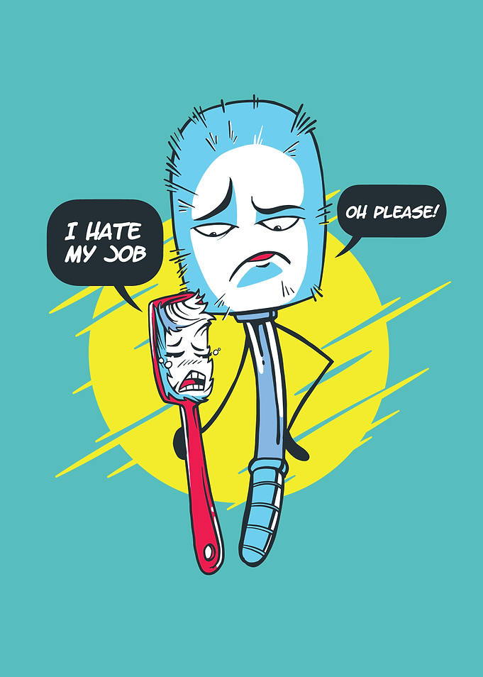 Brush Jobs Funny Cartoon