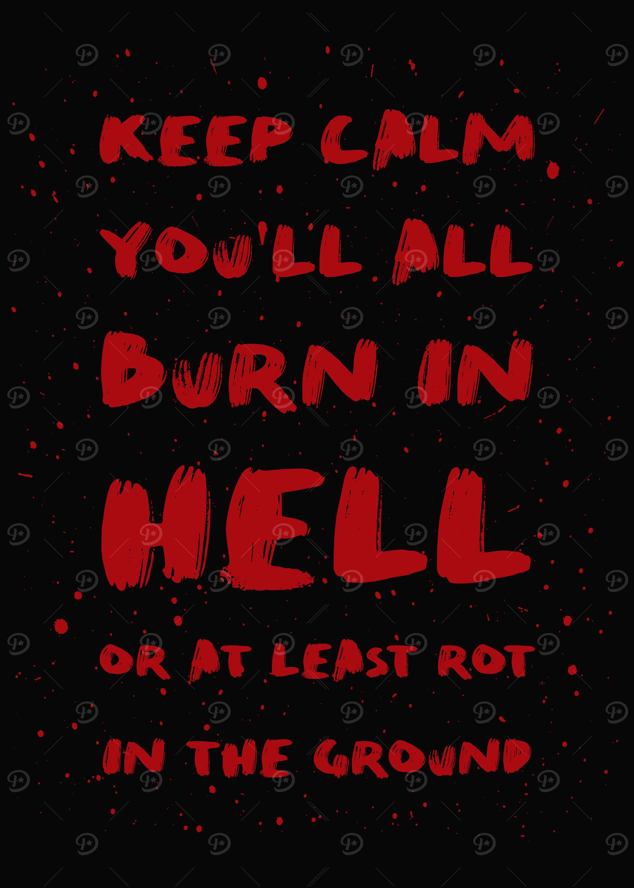 Keep calm dark humor