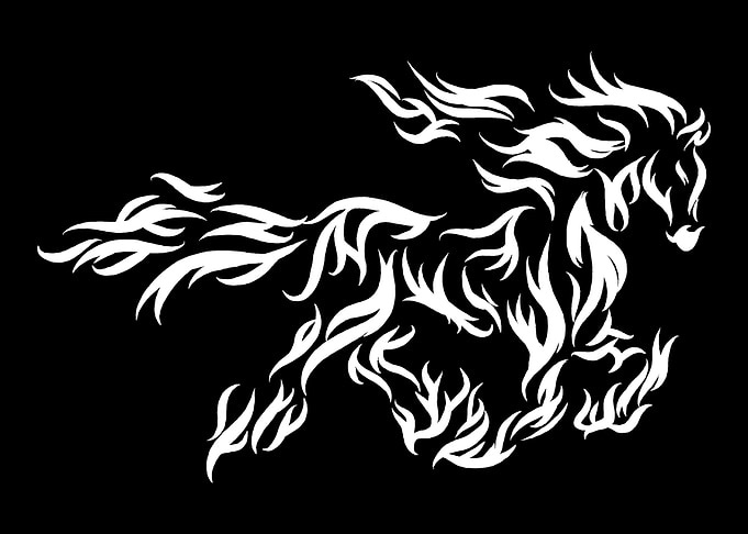 Horse Fire Horse Owner Gif