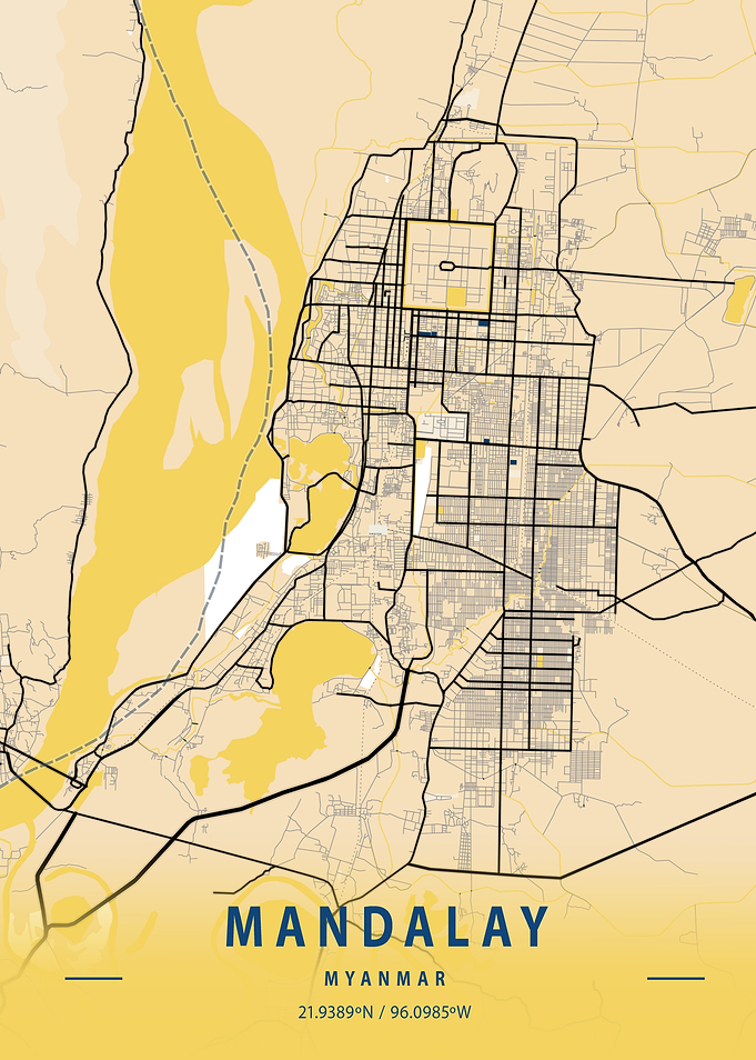 Mandalay Yellow City Map