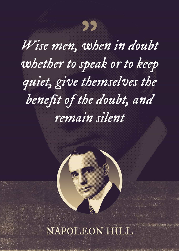 Wise men when in doubt