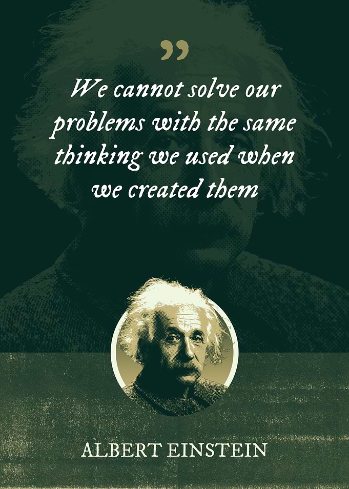 We cannot solve our