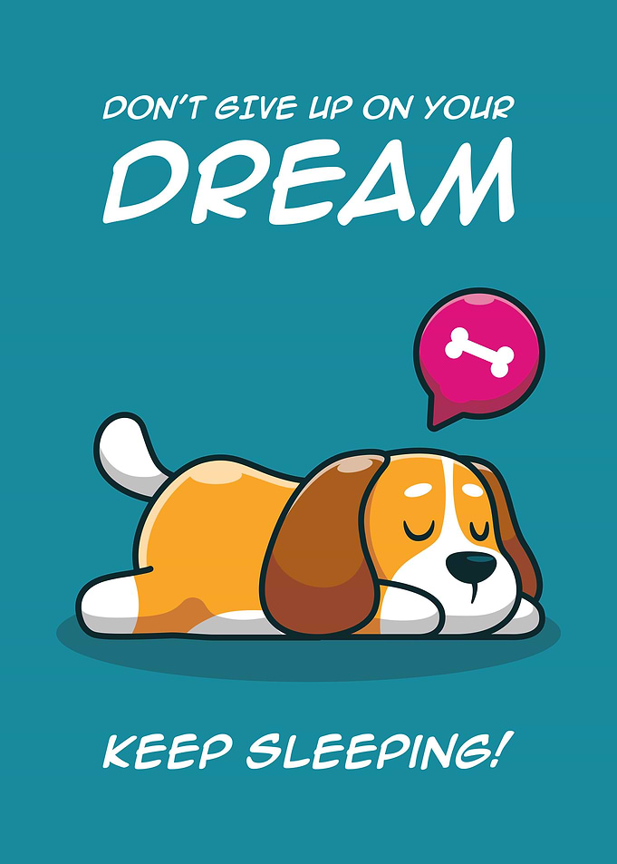 Kawaii Sleeping Dog