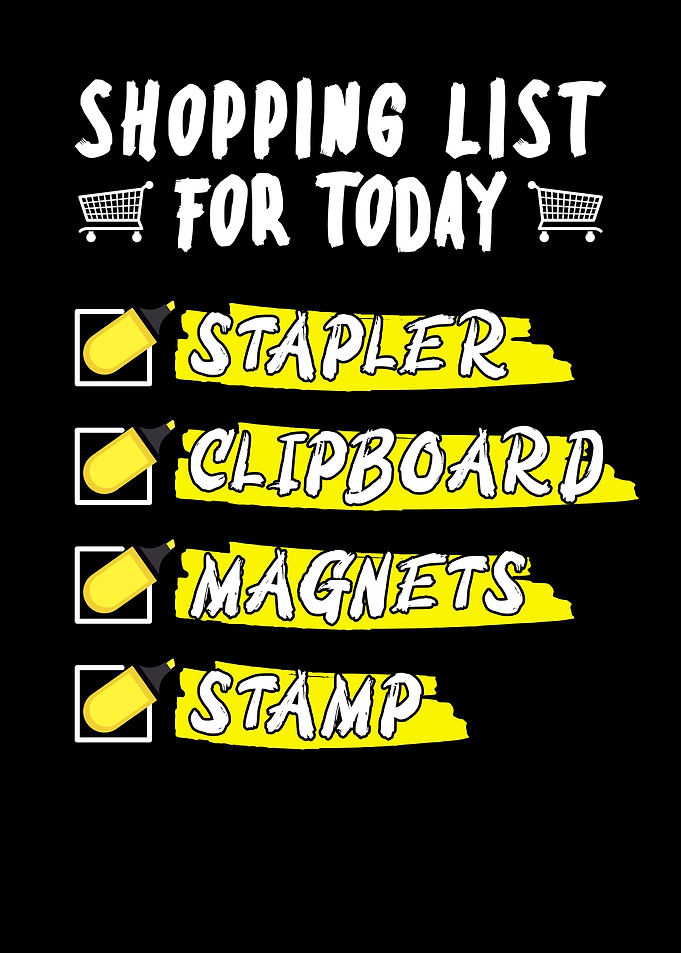 Shopping List For Today