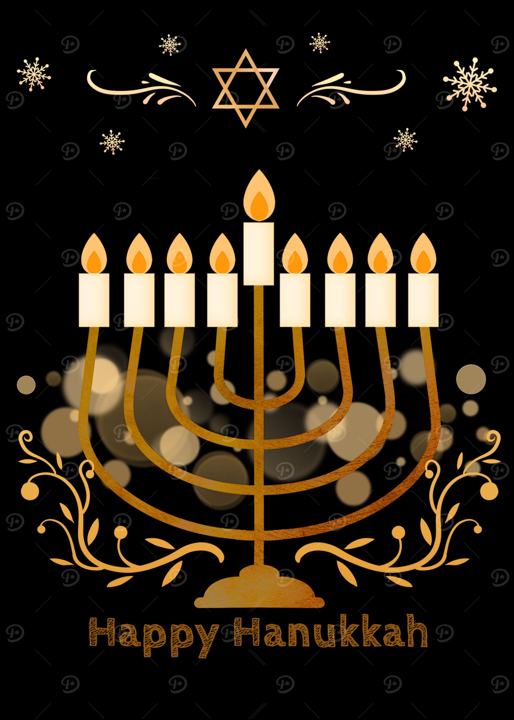 Happy Hanukkah Lights