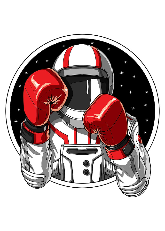 Boxing Astronaut
