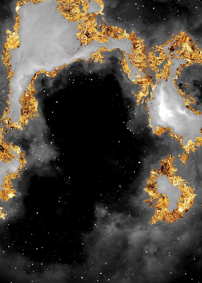 100 Starry Nebulas B and W