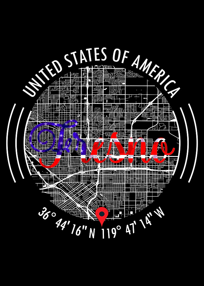 Fresno USA Map