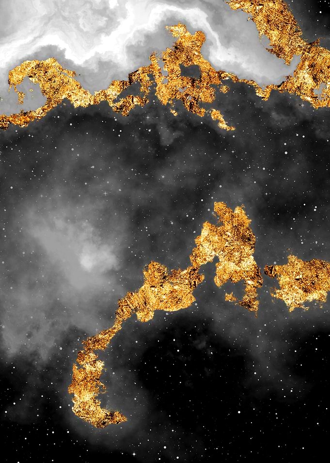100 Starry Nebulas B and W